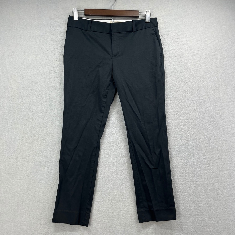 Banana Republic Hampton Pants Womens Petite 2P Black Stretch‎ Office Slim Fit